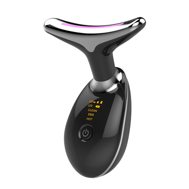 Appareil raffermissant cou – Soin peau décolleté – Blanc/Noir USB