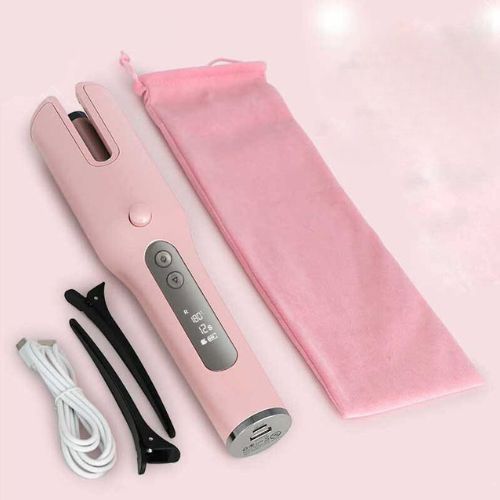Automatic curling iron - Electric hair curler - Black/Pink/White