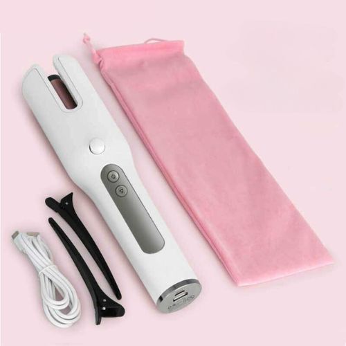 Automatic curling iron - Electric hair curler - Black/Pink/White