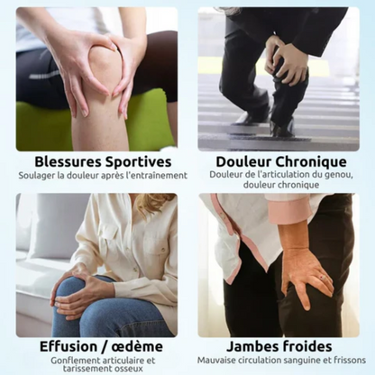 Appareil thérapie articulaire – Soulagement douleurs articulations – Blanc